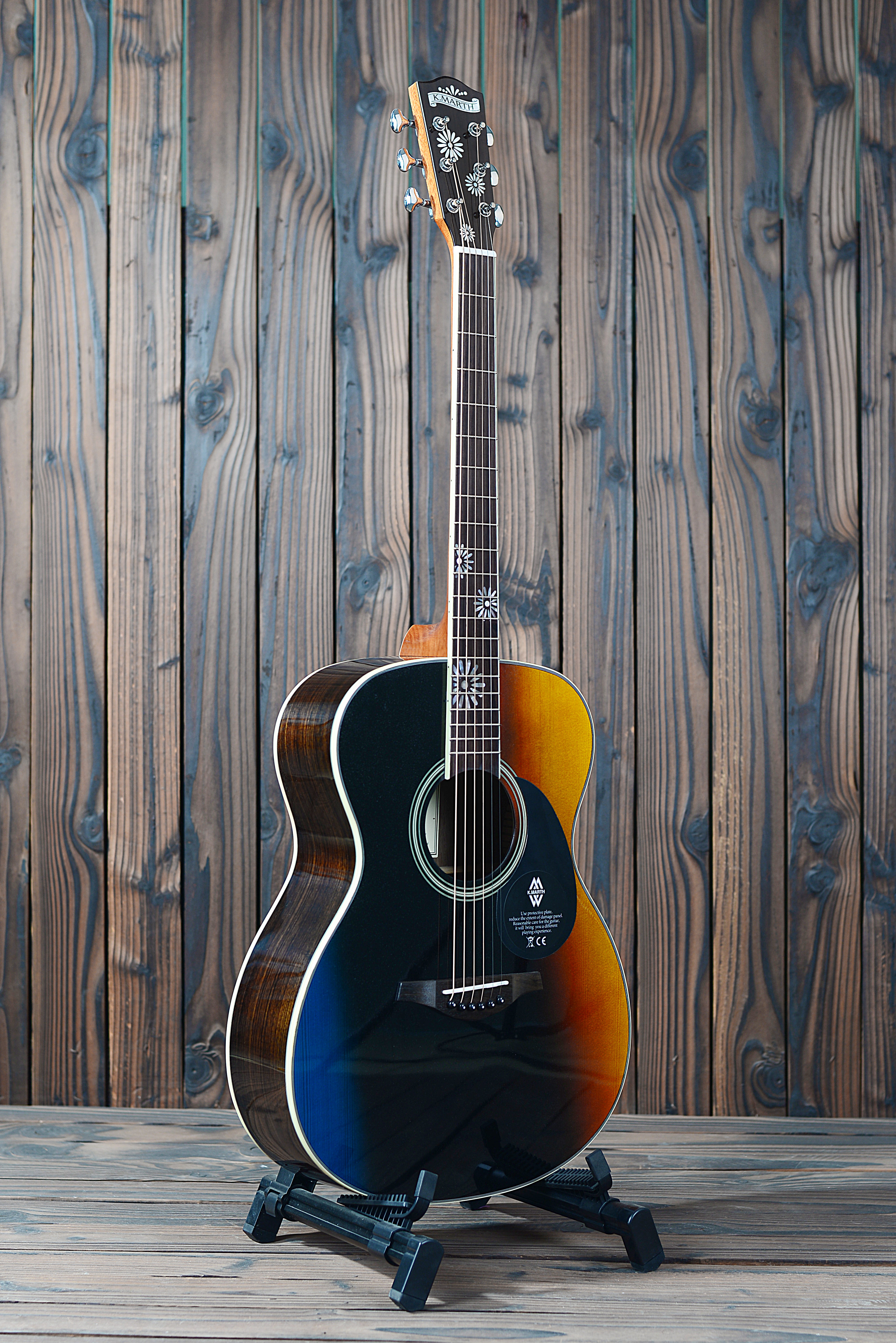 (Beijing Hengyun Physical Store) K Marth Guitar EL560 Glitter Powder Craft Spruce Rosewood Top Sheet