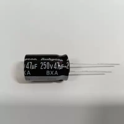 Rubycon electrolytic capacitor 250v47uF 12 5X20mm 105 degrees Ruby BXA high frequency long life