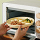 ຈານອາຫານຈານ Ceramic compartmented 211 ແຜ່ນອາຫານຄ່ໍາຫຼຸດຜ່ອນໄຂມັນໃນຄົວເຮືອນ ຈານອາຫານເຊົ້າສໍາລັບຄົນຫນຶ່ງສາມາດ microwaved ແຍກປະລິມານ