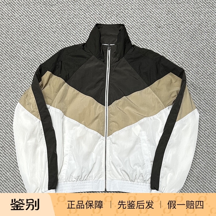 [in Stock Domestically] Saint Laurent Saint Laurent's New Pleated Nylon Color-Blocked Ysl Jacket