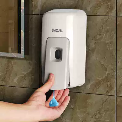 Wall-mounted manual foam soap dispenser hand sanitizer bottle hotel household dressing room hanging wall drops soap box