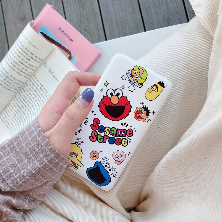 Sesame Street dễ thương sạc hai chiều nhanh chóng sạc điện thoại di động mạng hoạt hình mạng đỏ sạc kho báu di động phổ công suất lớn - Ngân hàng điện thoại di động sạc dự phòng xiaomi gen 3