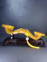 Natural jade new Chinese style Ruyi decorations living room entrance hall office high-end opening housewarming decorations Jade Ruyi