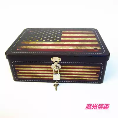 Men's masturbation animation famous Cup real person storage box privacy protection with lock collection iron box
