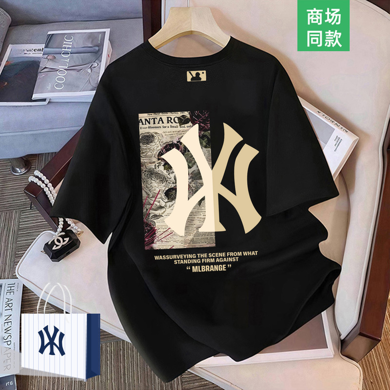 Outlet Retro Pure Cotton Short-Sleeved T-Shirt for Men and Women Summer 2026 New Loose Round Neck Pullover Casual Top