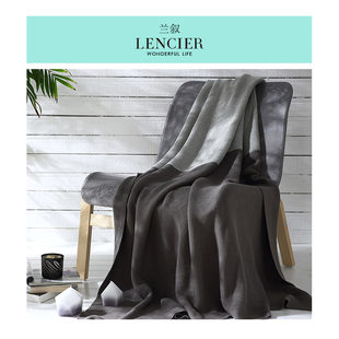 Lencier Lanxu's warm whole cotton pure cotton blanket, Nordic home cover blanket knitted blanket ham