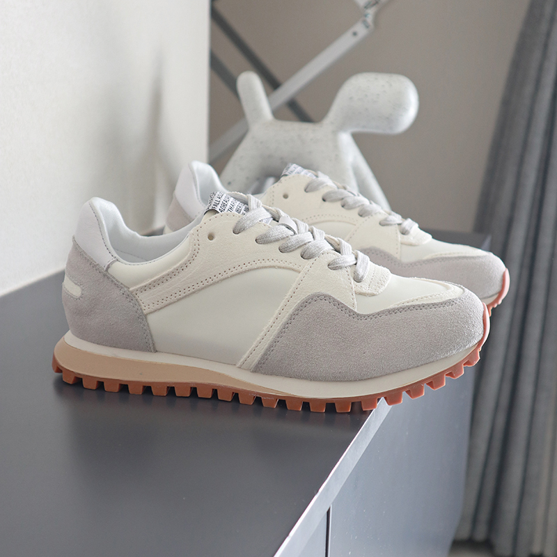 Swedish Spal Niche First-Layer Leather White Sneakers for Women 2026 Spring/Summer Breathable Sports Shoes Hiking Running Shoes Swedish Spal Niche First-Layer Leather White Sneakers for Women 2026 Spring/Summer Breathable Sports Shoes Hiking Running Shoes
