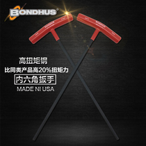United States BONDHUS Bolton T-Handle Allen Wrench 2 53456810mm Imported Six-way Tool Hexagon Key