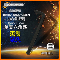 United States BONDHUS Bolton extended ball head hex wrench 0 05 1 16 5 64 3 323 4 Super hard