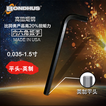 The United States BONDHUS Burton elongated flat Imperial hexagon wrench 0 035 0 05 1 16 1 8 1 inch