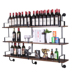 Kệ treo tường kệ sách gỗ rắn sáng tạo tủ tường laminate từ phân vùng khung sắt rèn công nghiệp gió tủ sách - Kệ kệ sách treo tường giá rẻ Kệ