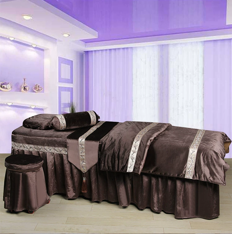 Beauty bedspread gia đình massage bedspread của bốn bộ - Trang bị tấm