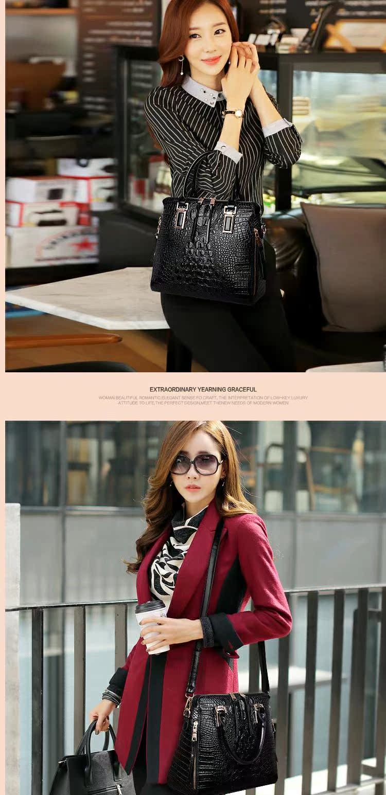 Làn sóng mới của phụ nữ túi xách thời trang cá sấu mẫu túi xách nữ túi xách Messenger tui xach