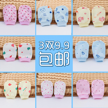Baby gloves anti-scratch face newborn cotton gloves 0-3-6 months spring summer autumn and winter newborn baby anti-scratch face