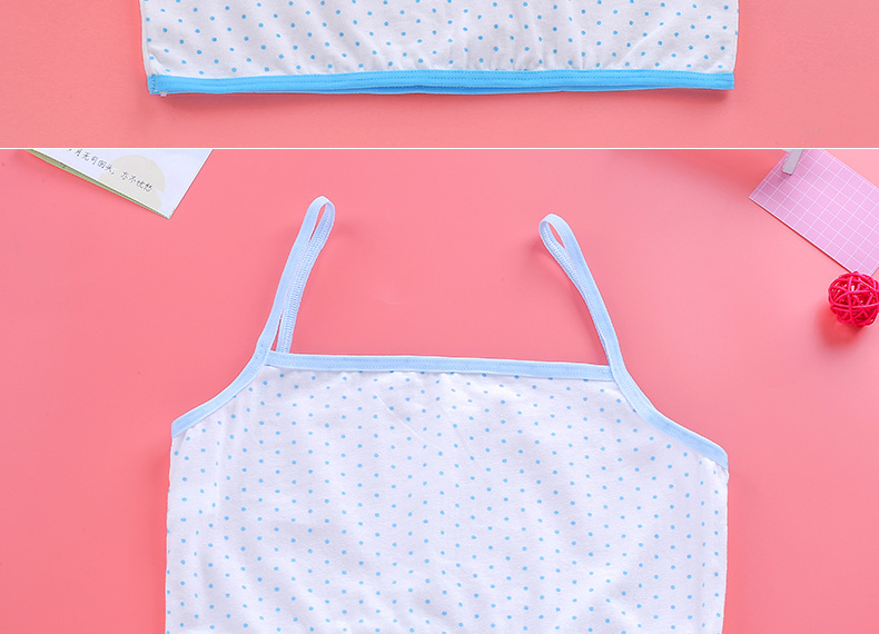 Học sinh trung học cơ sở sling vest thời kỳ phát triển của trẻ em top 9-10-11-12-13 tuổi nữ đồ lót cotton lớn áo lót su