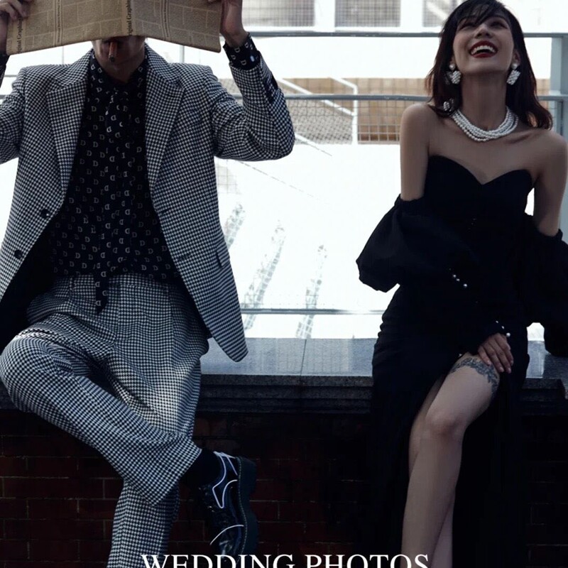New photo studio theme wedding couple clothing fashion magazine style photo street photography photography photography black slit dress