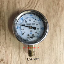 ACUTEK stainless steel shockproof pressure gauge 60MM dial 1 4NPT thread