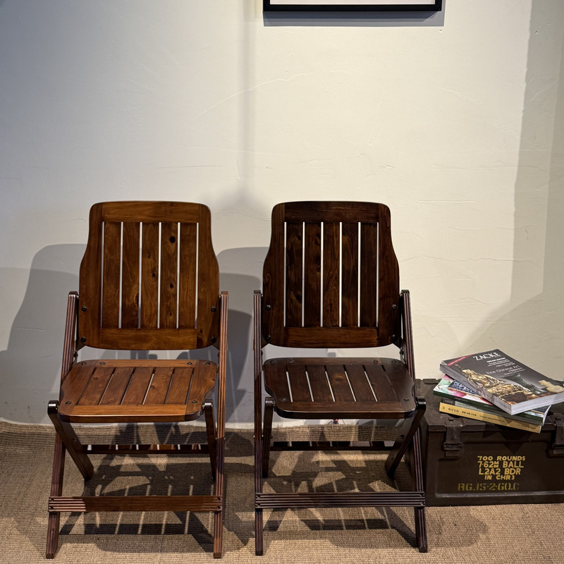【Yige】Vintage Solid Wood Folding Chair with Mortise and Tenon Joints, Distressed, Heavy-Duty, Suitable for Cafes, Home, Study, Dining Chair 【Yige】Vintage Solid Wood Folding Chair with Mortise and Tenon Joints, Distressed, Heavy-Duty, Suitable for Cafes, Home, Study, Dining Chair