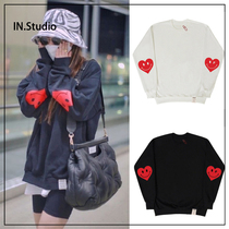 Xu Mengjie ~ INstudio Korean 19 autumn designer brand GRAVER heart shaped paper clip sweater