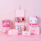 Hello kitty, система хранения для путешествий, комплект, косметичка, чемодан, тара, сумка-органайзер, нижнее белье, 5 шт