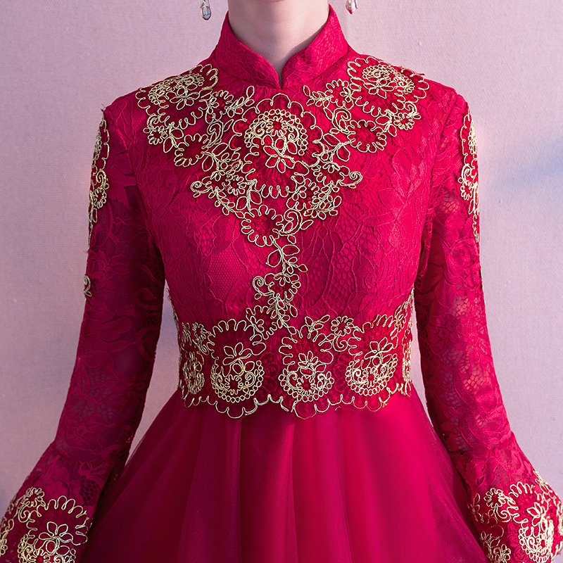 Robe de soirée      manchon de cloche - Ref 3213632 Image 5