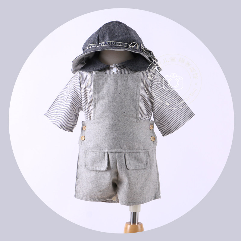 Birthday Dinner Boy Suit Birthday Gown One-Year-Old Boy Gown for Han Edition Chunqiu Children's Photographic Clothing