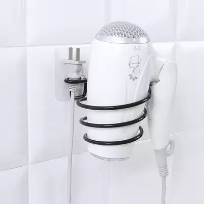 Non-perforated hair dryer rack Powder room toilet storage rack Bathroom shelf Wall-mounted hair dryer rack