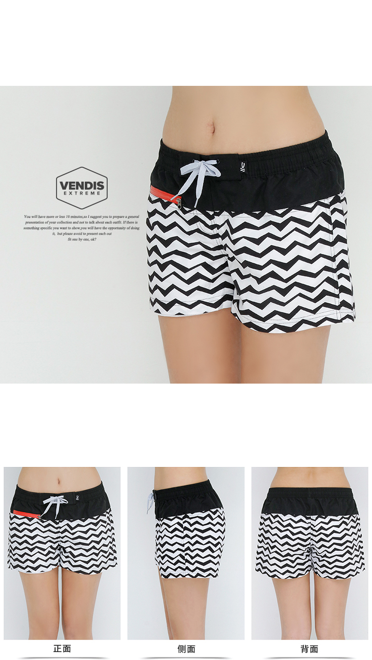 VENDISEXTREME quần đôi đi biển nam nhanh khô nhanh kích thước lớn lướt nữ quần short 7 màu đi biển	