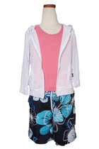 VENDIS EXTREME mens and womens childrens thin sunscreen jacket Korean version of the parent-child outfit beach suit air conditioning shirt white