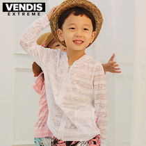 VENDIS EXTREME thin men and women childrens sunscreen beach clothes Long-sleeved air-conditioned shirt cartoon jacket autumn and summer