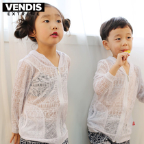 VENDIS EXTREME CHILDRENs thin sunscreen clothes PARENT-child long sleeve zipper jacket air conditioning shirt cotton autumn and summer
