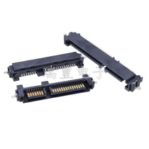 SATA interface socket SSD solid state drive Seat 7 15p male seat sunken board patch three sides surrounded B model