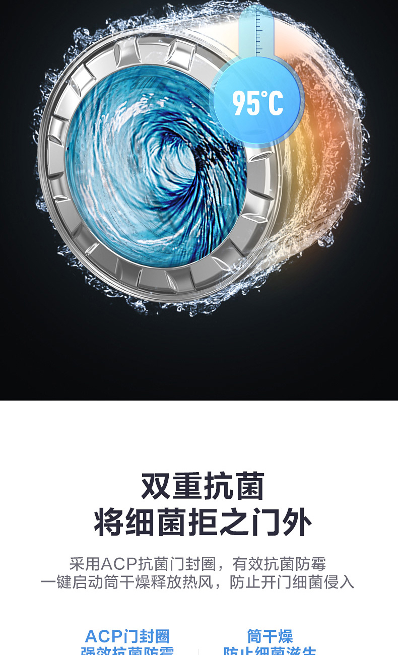 小天鹅 洗烘一体 一级能效 滚筒洗衣机 10kg 图12
