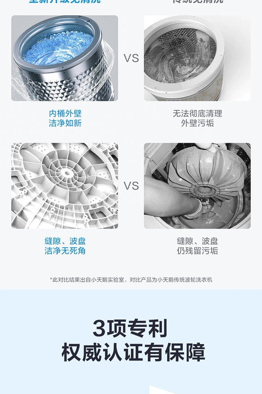 Máy giặt Little Swan công suất lớn 10 kg KG nhà thông minh tự động vành đai sấy TB100V60 - May giặt