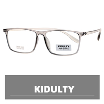 Kidulty eyeglass frame TR90 light female myopia can be equipped with lenses Literary retro frame male frame transparent gray box