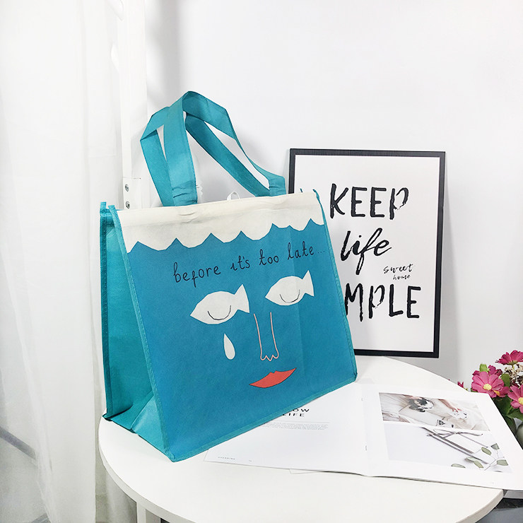 Exit list~cute cartoon non woven bag shopping bag large capacity promotional gift bag handbag purchase dish