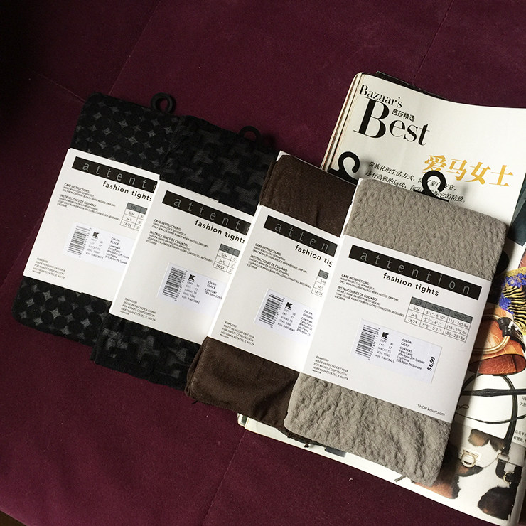 Outer single spring and autumn pantyhose slightly thick dark flower ladies socks long leg stockings spring pantyhose inner pantyhose