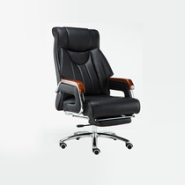 Lan Ran can lie on the computer chair Home study lift chair leather backrest boss swivel chair simple office seat