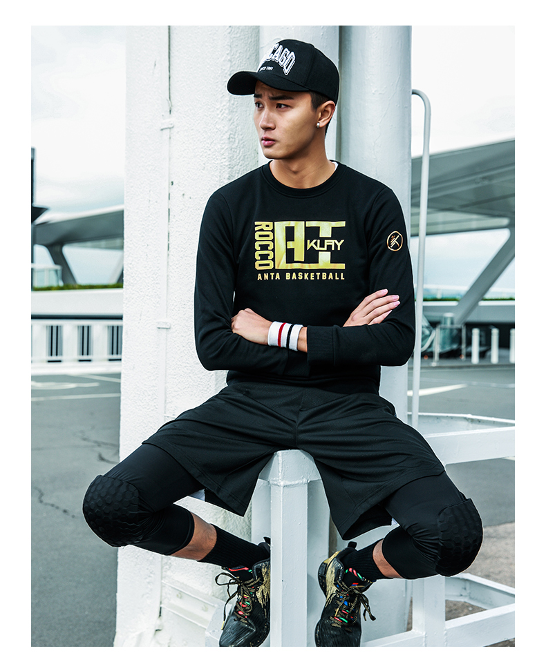 Anta áo len nam KT2018 mùa xuân mới vòng cổ áo thun đan thể thao hàng đầu 15811703 áo hoodie balenciaga
