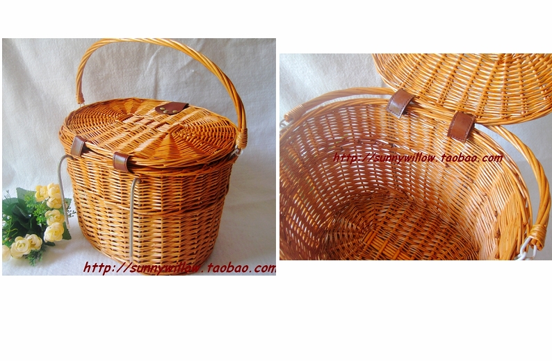 Panier pour vélo SUNNY WILLOW en vigne - Ref 2268384 Image 7