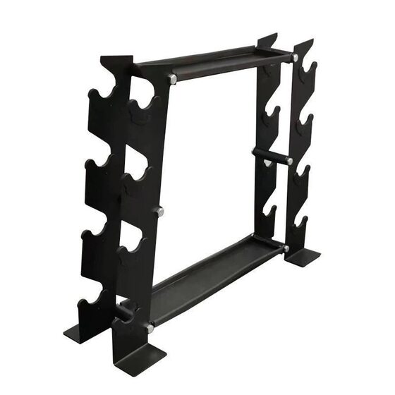 Home Dumbbell Rack Kettlebell Storage Double-Layer Dumbbell Rack Home Placement Rack Two-Layer Gym Vertical Fixed Dumbbell Rack
