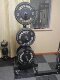 Movable Large-Spaced Barbell Plate Rack, Barbell Plate Storage Rack, Heavy-Duty Plate Storage Rack, Barbell Storage Rack