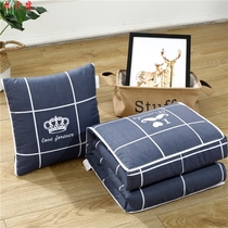 Office quilt can be stored pillow quilt dual-purpose zipper detachable thin summer car cushion pillow