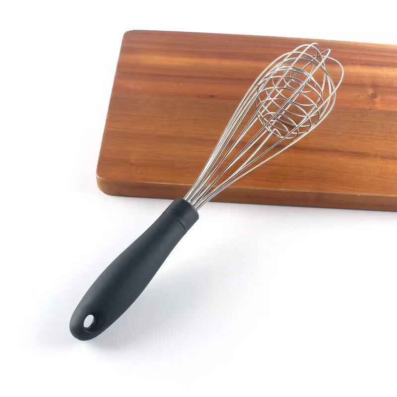 12-inch rubber-plastic anti-slip handle Egg Instrumental Cream Fuser home Manual Stainless Steel Eggbeater Egg Blender-Taobao