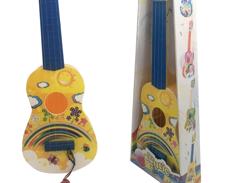 Trẻ em chơi guitar có thể chơi ukulele cho bé trai mới bắt đầu mô phỏng nhạc cụ hoạt hình lớn