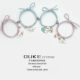 세련된 새로운 사랑 자기 빨기 jade gui dog 커플 팔찌 가장 친한 친구는 블루 핑크 작은 고무 밴드 Korean Student Bracelet을 유치합니다.