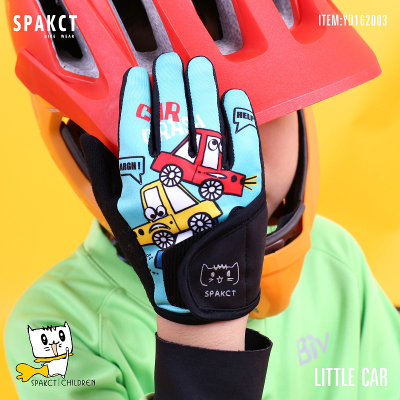 Spake children's riding gloves spring and autumn balance bike bicycle long finger winter warm full finger boys and girls gloves