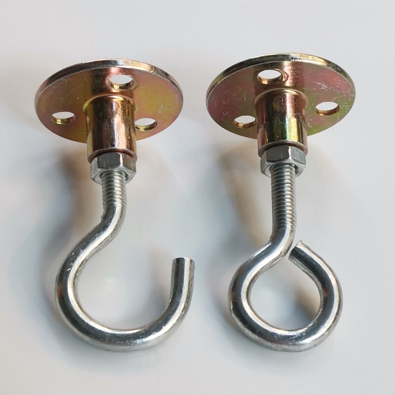 Adjustable Iron Hook Hanging Ring Strong Load-Bearing Top Plate Hook Ceiling Hook Projection Cloth Hook Punching Installation