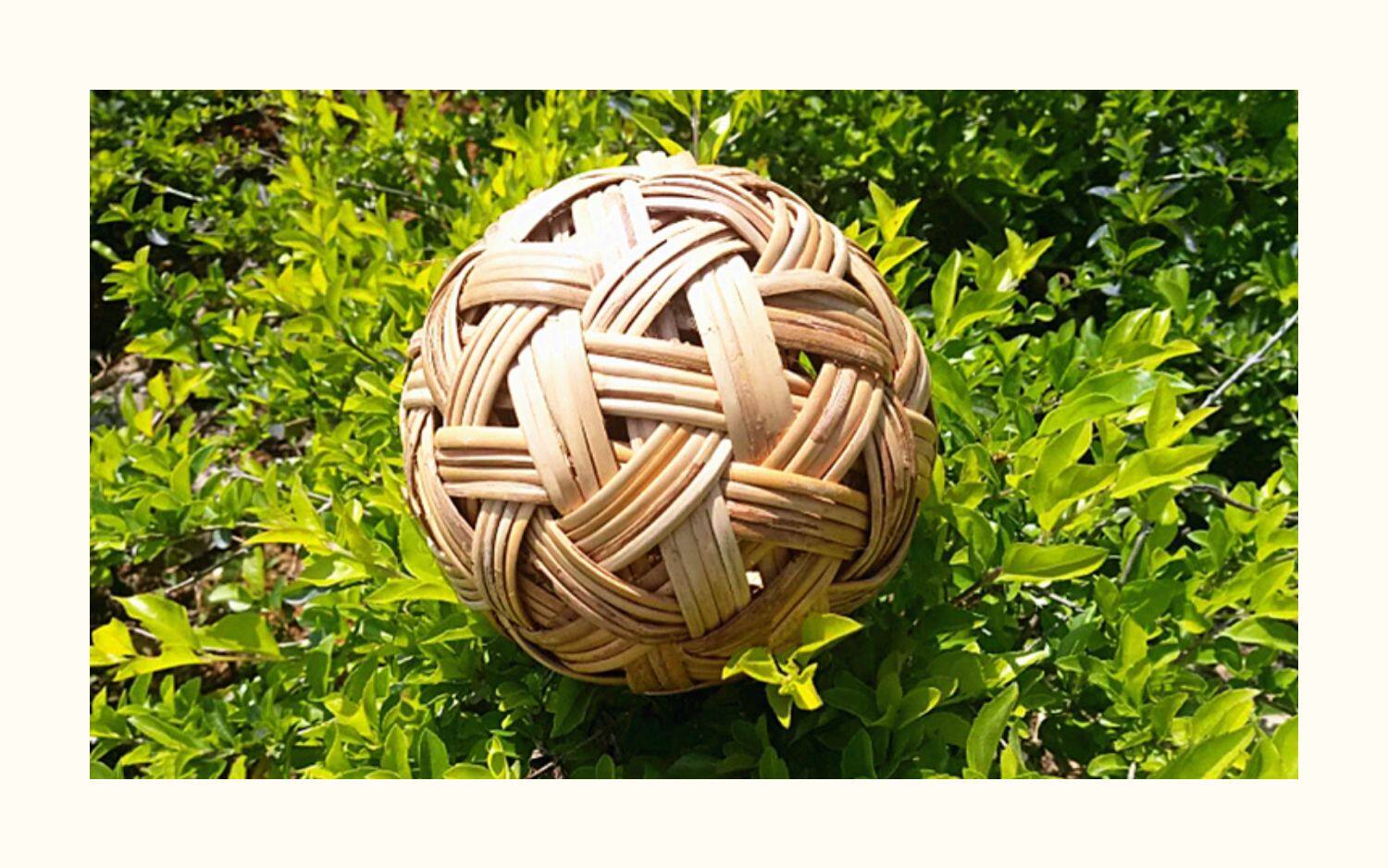 Мяч для сепак такро 儿童蹴鞠球手工制作藤球古代足球篾球进口藤球蹴鞠蹋鞠球蹴球蹴圆