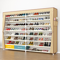 Shoe cabinet Simple shoe rack Multi-layer assembly household door large-capacity dormitory rental room dust-proof storage economical
